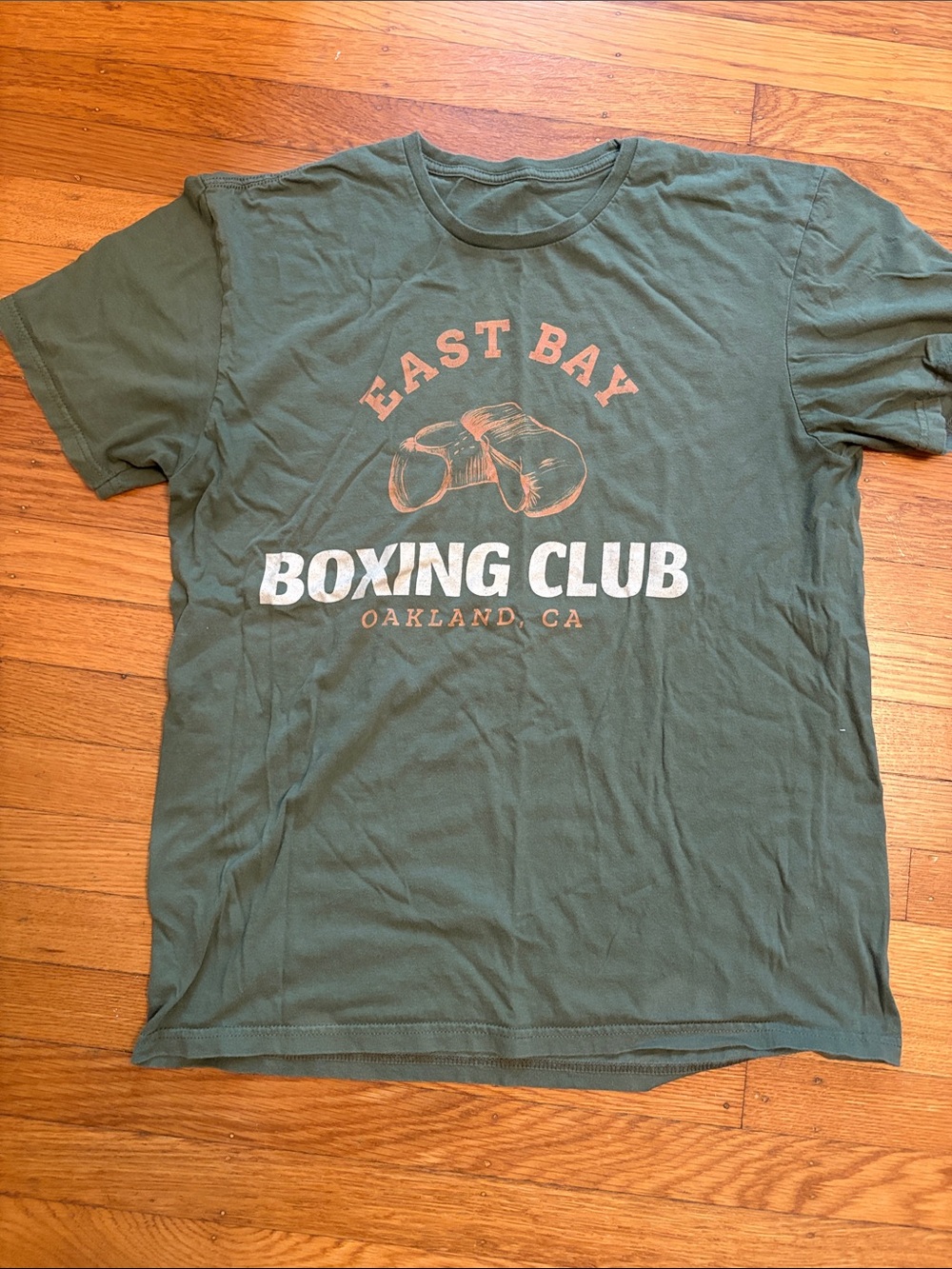 East Bay Boxing Club Olive Green Graphic Tee